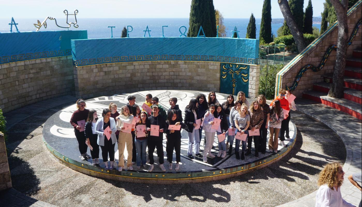 Groupe de Brescia (Italie) en séjour linguistique et culturel au CMEF. Printemps 2022