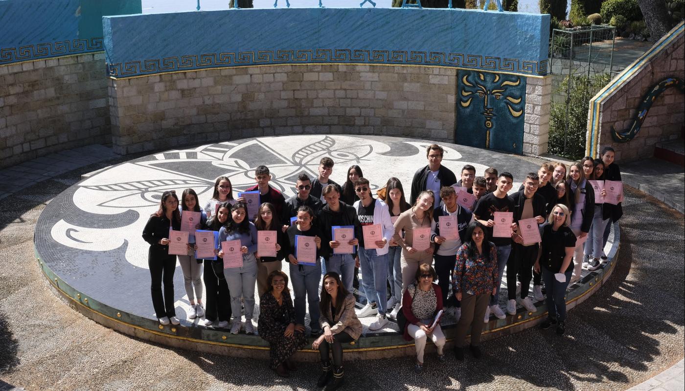 Groupe de Palerme (Italie) en séjour linguistique et culturel au CMEF. Printemps 2022