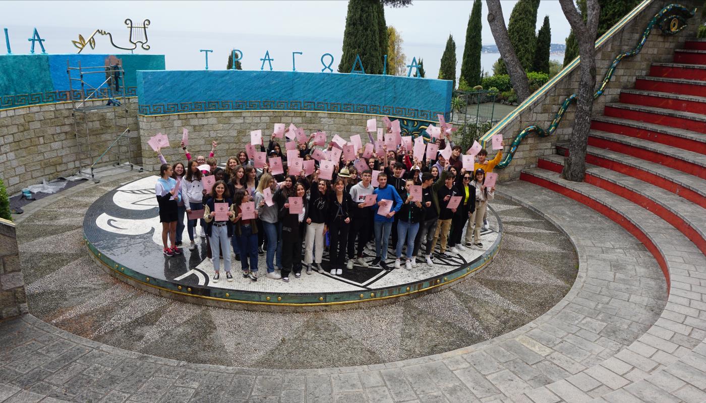 Groupe de Dachau (Allemagne) en séjour linguistique et culturel au CMEF. Printemps 2022